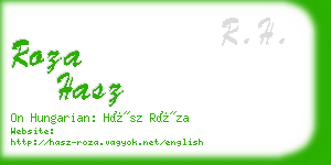 roza hasz business card
